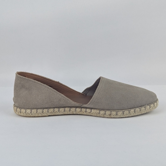 Verbenas Espadrilles Carmen Suede Leather Closed Toe Stone EU41 (9.5/10) NWT - Picture 4 of 16